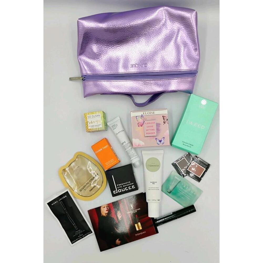 13 Pc Cosmetic Makeup Gift Set Stocking Stuffer Name Brand, Mix Sample Travel